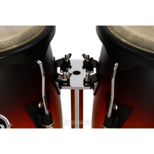  Latin Percussion City Series Conga Set with Stand - 10/11 inch Vintage Sunburst Demo