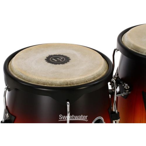  Latin Percussion City Series Conga Set with Stand - 10/11 inch Vintage Sunburst Demo