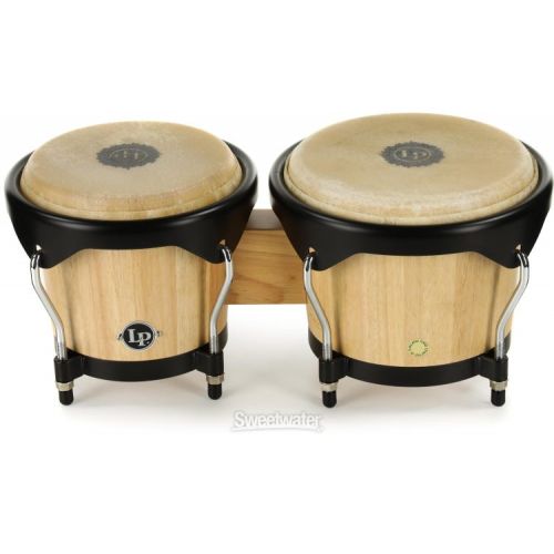  Latin Percussion City Wood Bongos - Natural