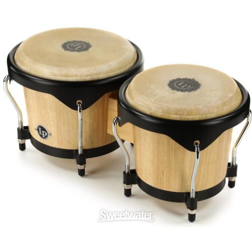  Latin Percussion City Wood Bongos - Natural