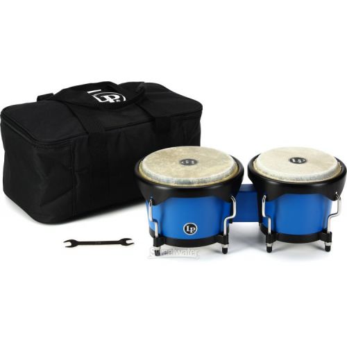  Latin Percussion Discovery Bongo Set - Race Car Blue