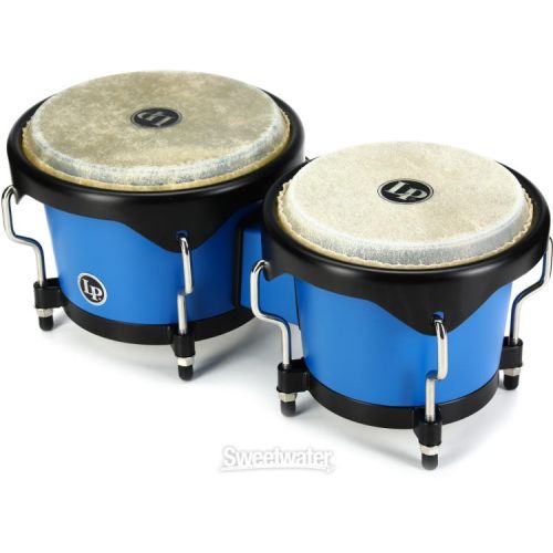  Latin Percussion Discovery Bongo Set - Race Car Blue