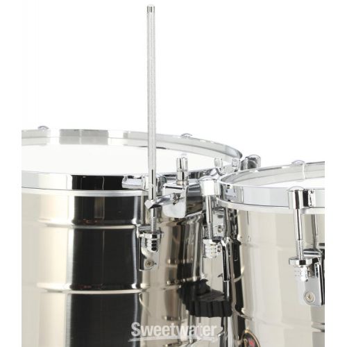  Latin Percussion Tito Puente 15-inch and 16-inch Thunder Timbs - Stainless Steel