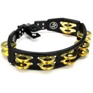 Latin Percussion Cyclops Mountable Tambourine - Black with Brass Jingles