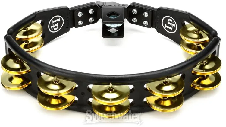  Latin Percussion Cyclops Mountable Tambourine - Black with Brass Jingles