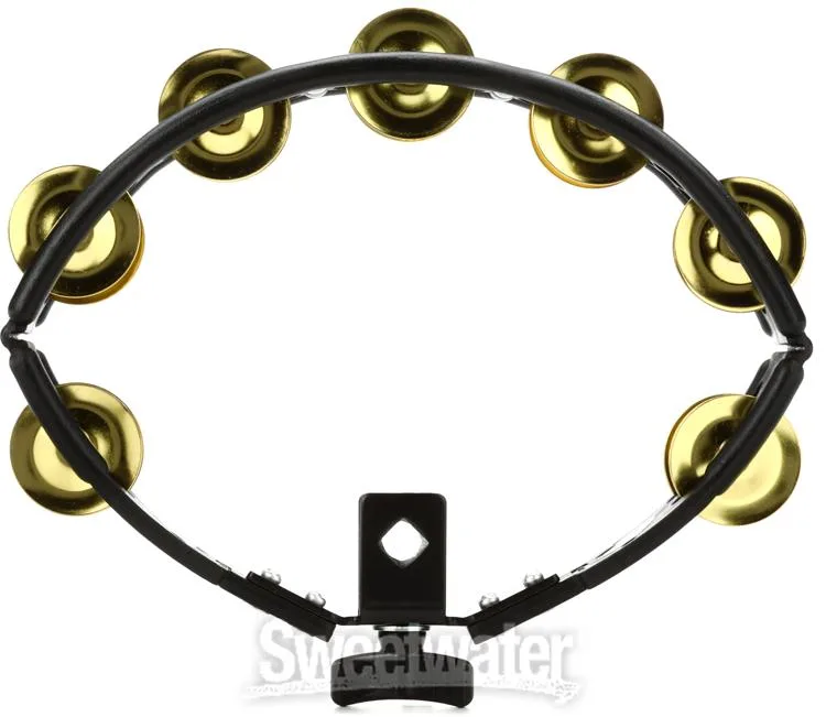  Latin Percussion Cyclops Mountable Tambourine - Black with Brass Jingles