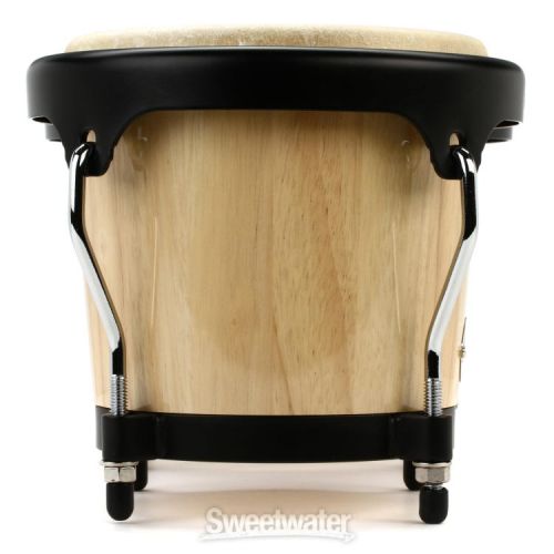  Latin Percussion Aspire Wood Bongos - Natural with Black Hardware