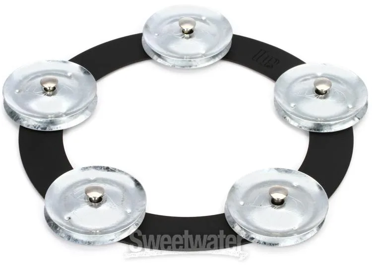  Latin Percussion 6-inch Tambo-Ring - Black Sand with Steel Jingles