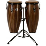 Latin Percussion Aspire Wood Conga Set - 10/11 inch Siam Walnut