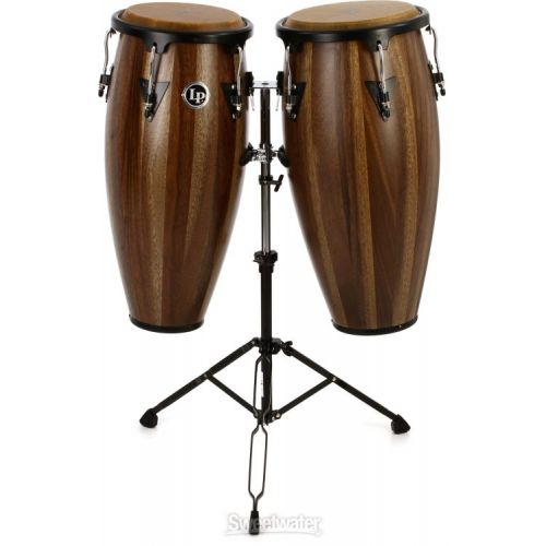  Latin Percussion Aspire Wood Conga Set - 10/11 inch Siam Walnut