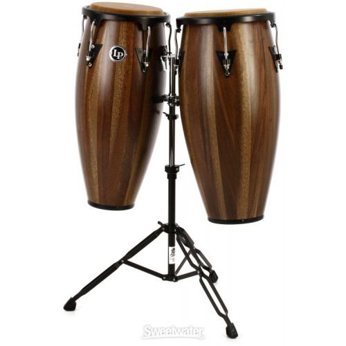  Latin Percussion Aspire Wood Conga Set - 10/11 inch Siam Walnut