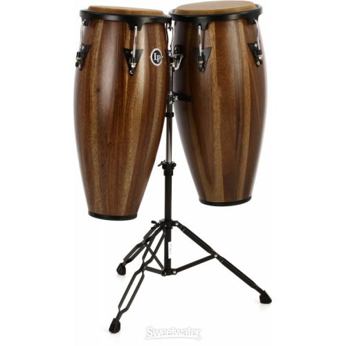  Latin Percussion Aspire Wood Conga Set - 10/11 inch Siam Walnut