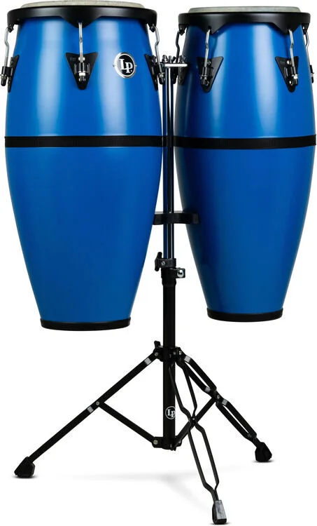  Latin Percussion Discovery Conga Set - Race Car Blue