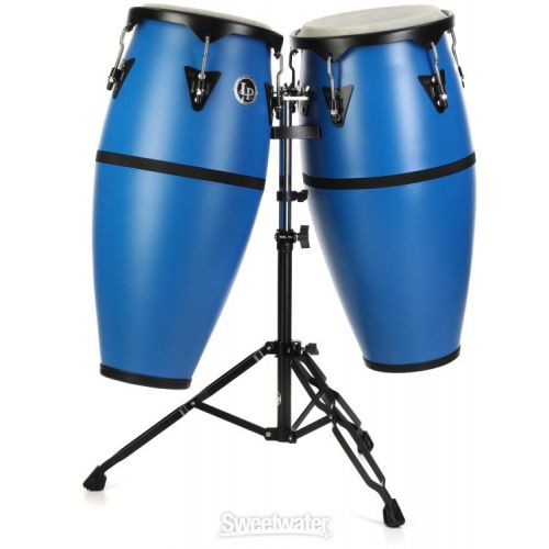  Latin Percussion Discovery Conga Set - Race Car Blue