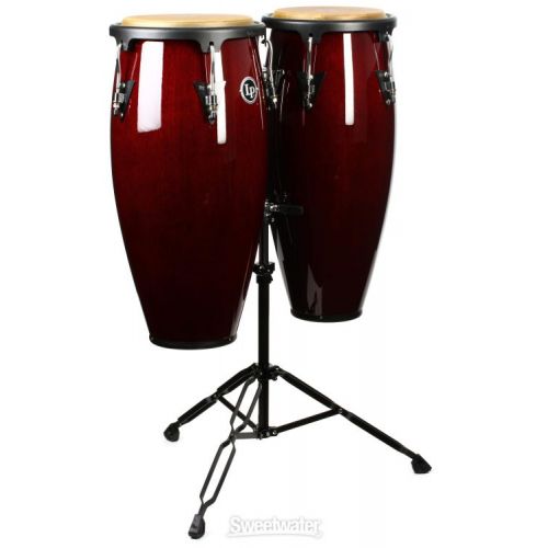  Latin Percussion Aspire Wood Conga Set - 10/11 inch Dark Wood