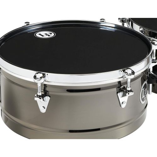  [아마존베스트]Latin Percussion Karl Perazzo LP1415-KP Timbales Black Nickel, 14 and 15