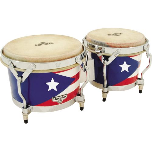  Latin Percussion Matador Puerto Rican Heritage Wood Bongos