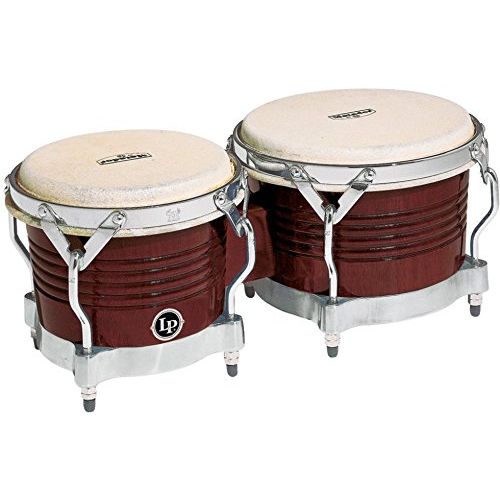  Latin Percussion M201-ABW LP Matador Wood Bongos - Almond BrownChrome