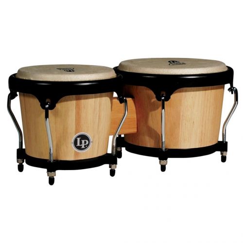  Latin Percussion LP ASPIRE Series Wood Bongos Natural LPA601-AW