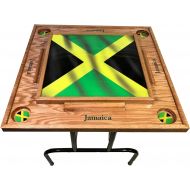 [아마존베스트]Latinos r us Jamaica W Flag Domino Table