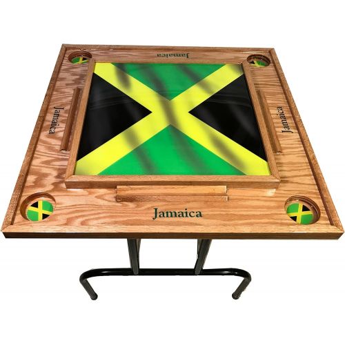  [아마존베스트]Latinos r us Jamaica W Flag Domino Table