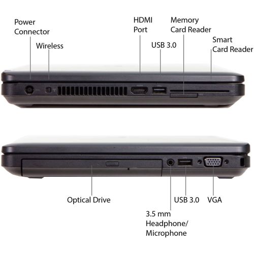  Latitude Factory Refurbished Dell E5440 14 Laptop, Windows 10 Pro, Intel Core i5-4310U Processor, 8GB RAM, 128GB Solid State Drive