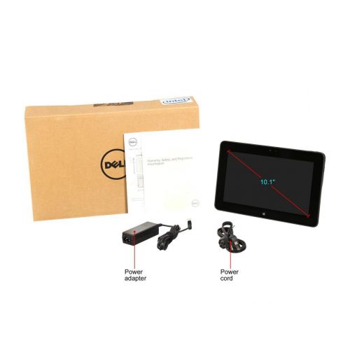  DELL Latitude 10 DELL-LAT10-ST2 IPS 10.1 Tablet PC, Intel Atom Z2760 (1.80 GHz), 2 GB Memory, 64 GB SSD, USB, Bluetooth, Mini HDMI, Thunderbolt, Windows 8 Pro 32-Bit