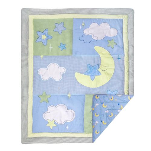  Laugh, Giggle & Smile Wish I May Quintessential Cotton Quilted 10 Piece Crib Bedding Set
