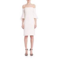 Laundry by Shelli Segal Off-The-Shoulder Bell Sleeve Dress