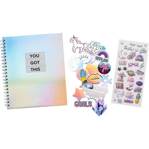  LaurDIY School Unicorn Collection Monthly School Planner and Cute Sticker Sheet, 170 Pages