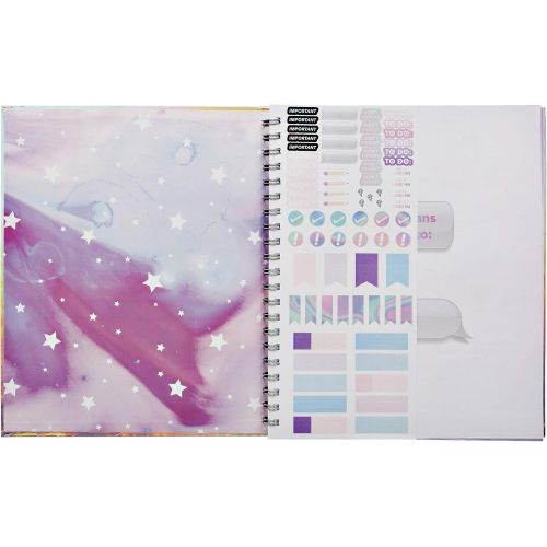  LaurDIY School Unicorn Collection Monthly School Planner and Cute Sticker Sheet, 170 Pages