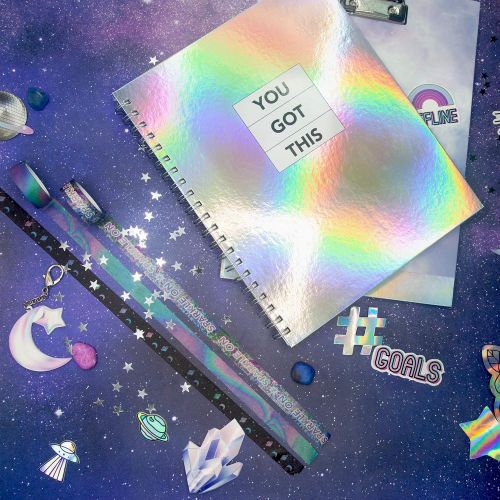  LaurDIY School Unicorn Collection Monthly School Planner and Cute Sticker Sheet, 170 Pages