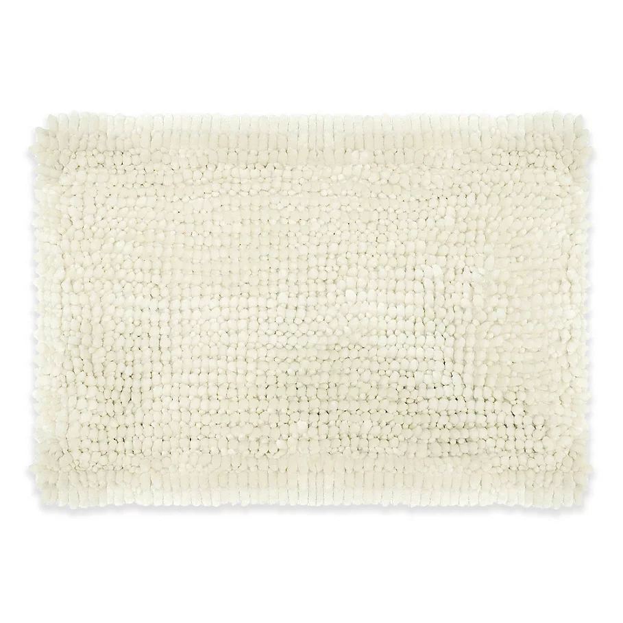  Laura Ashley Butter Chenille Bath Rug