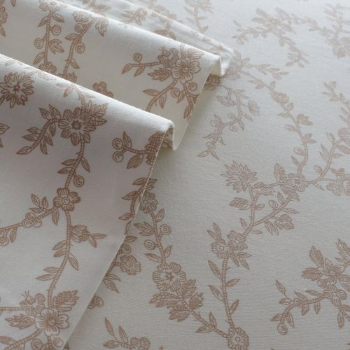  Laura Ashley Victoria Sheet Set, Queen, Taupe