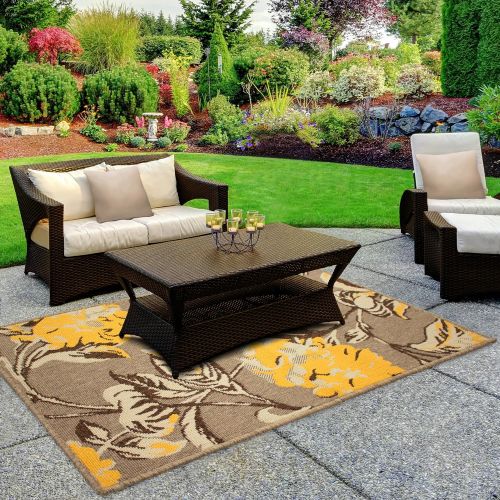  Laura Ashley Tatton in Chain 5 x 8 IndoorOutdoor Rug