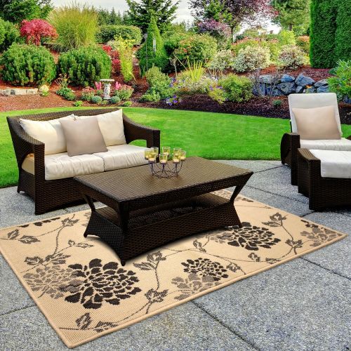  Laura Ashley Tatton in Chain 5 x 8 IndoorOutdoor Rug