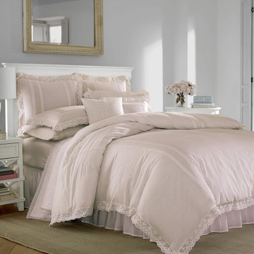  Laura Ashley Annabella Duvet Cover Set, King, White