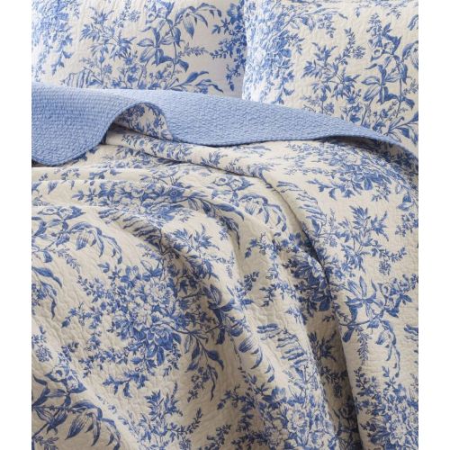  Laura Ashley Bedford Cotton Reversible Quilt Set, King