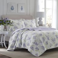 Laura Ashley Keighley Lilac Quilt Set, King