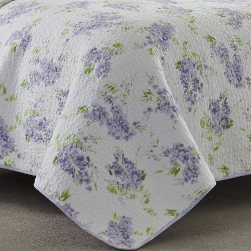  Laura Ashley Keighley Lilac Quilt Set, King