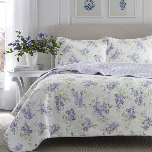  Laura Ashley Keighley Lilac Quilt Set, King