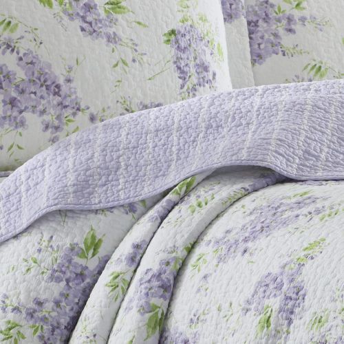  Laura Ashley Keighley Lilac Quilt Set, King