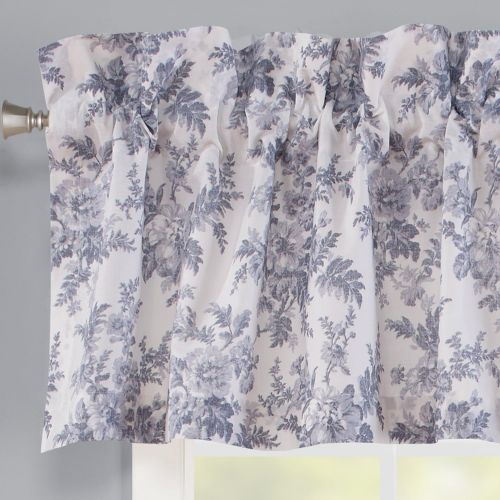  Laura Ashley Annalise Floral Window Valance, Medium Grey