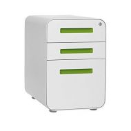 Laura Davidson Furniture Stockpile 3-Drawer File Cabinet (White/Green)