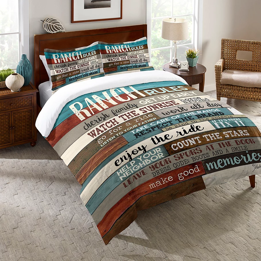 Laural Home Southwest Ranch Rules Comforter