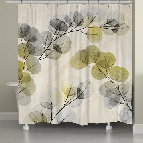  Laural Home Smokey X-Ray Of Eucalyptus Shower Curtain