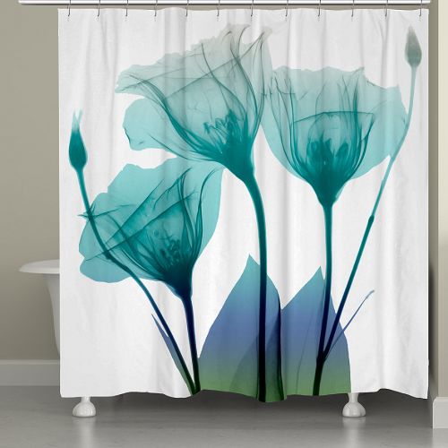  Laural Home Ombre Bloom Shower Curtain