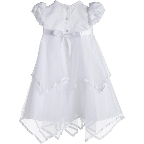  Lauren Madison Baby-Girls Newborn Handkerchief Skirt Dress Gown Outfit