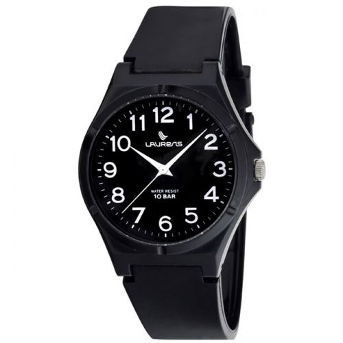  Laurens Kids Italian Design Analog Black Rubber Watch by Laurens