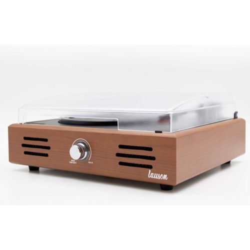  Lauson Woodsound JTF535 Vinyl Record Player with Speakers Vinyl Turntable and USB Belt-Driven Vintage Phonograph Record Player 3 Speed RCA line-Out